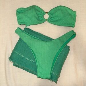 Monday Swimwear Aloe Crinkle Set